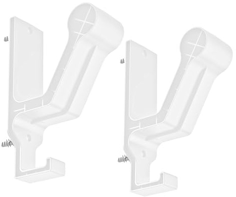 Set di 2 supporti da parete per cuffie, con viti, per casa o ufficio, supporto per cuffie da studio musicale