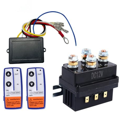 Relé de cabrestante de 12 V 500 A con control remoto integrado para vehículos utilitarios