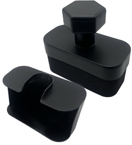 Aplicador de brillo de neumáticos, cepillo de esponja de pulido de coche, herramienta de detalles automáticos, cabezal de espuma curvado de 6.3 x 5.1 x 3.15 pulgadas con agarre, fácil de vestir para