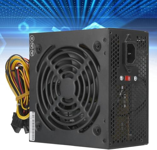 ZenithAur Alimentation pour Ventilateur Silencieux, Alimentation PC 250 W avec 115/230 V réglable, idéale pour Les systèmes de Bureau de Base