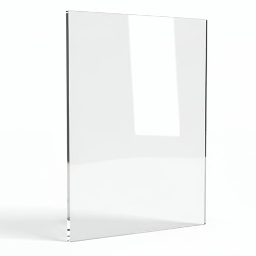 Clear Acrylic Sheet 3/8 Thick Acrylic Plastic Sheets 12 x 16 Clear Cast Acrylics Sheets for Laser Cutting with Protective Film for DIY Project, Craft, Window Glass, Table top, Picture Frame