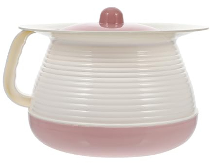 Hohopeti Data Urinoir Portable en Plastique avec Couvercle et Poignée, Seau Hygiénique pour Adultes et Garçon et Filles, Pot de Chambre Robuste pour Usage Domestique