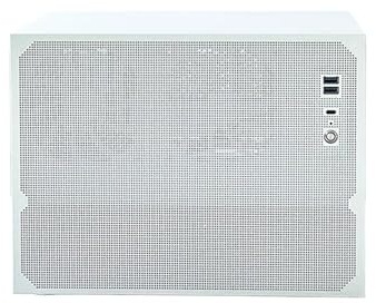 Châssis de Serveur NAS à 9 Baies, boîtier PC Tour Mini ITX/ATX, Ventilateur de Refroidissement intégré, Support de Stockage connecté au réseau de Bureau à 9 Baies(White Chassis)