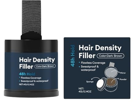 Root Cover Powder – Grey Coverage, 4 g wasserfester Haarschatten mit 24-Stunden-Fleckenschutzformel, einfache Ausbesserungslösung, für dünner werdendes Haar, kahle Stellen, Frauen und Männer