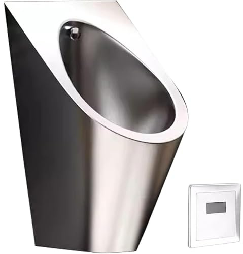 Urinoir mural à capteur automatique pour homme en acier inoxydable pour usage domestique et commercial