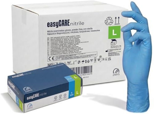 Generico 1000 Guanti Blu in Nitrile ULTRASOFT, Guanti Monouso Professionali, Senza Lattice e Polvere, Uso Medico, Alimentare, Industriale, Microruvidi, Resistenti e Confortevoli, Cartone Taglia L