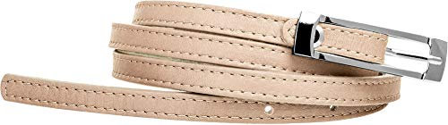 Caspar GU296 schmaler Damen Leder Taillengürtel, Gürtelgröße:95 [für Körperumfang 94-98 cm], Farbe:rosa