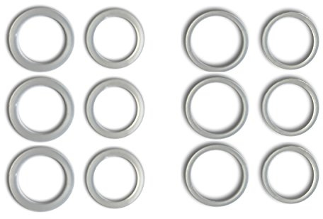 Nylon Unterlegscheiben für Tür Griffe mit 19 mm und 20,7 mm Durchmesser für Tür Griffe 2 Größen (20 Stück)