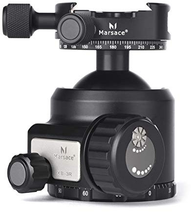 Marsace XB-3R Doppia panoramica 360 gradi sferico smorzato pan tilt per fotocamera reflex digitale fotocamera treppiede testa sfera carbonio leggero capacità di carico