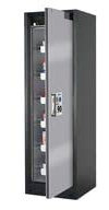 Denios 201533 Asecos Select W-66R-O One-Touch Feuerbeständiger Gefahrstoffschrank, 6 Auszugswannen, Türanschlag Rechts, Silber, 615mm Länge, 599mm Breite, 1953mm Höhe