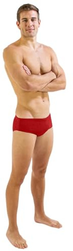 FINIS Herren Aqua Short Solid Red 36 Badehose, One Size