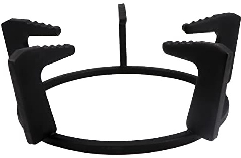 DOERDO Cast Iron Gas Stove Wok Rack Support Ring Cast Stove Gas Stove Cooktop Accessories for Home Kitchen, Black
