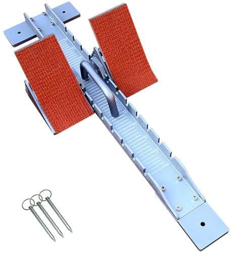 Supvision 90cm Blocchi di Partenza ad Alto Livello Blocchi di Corsa in Alluminio Aeronautico Impermeabili e Resistenti alla Ruggine Pedali Regolabili a 4 Angoli per Gare di Atletica Leggera