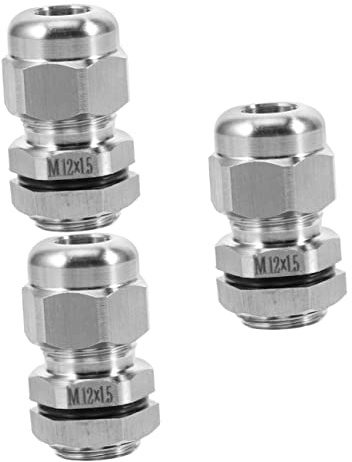 Mikikit 3pcs Armoured Cable Junction Box for Strain Relief Outdoor Use Cable Connector Strain Relief Cord Connector for Fastening