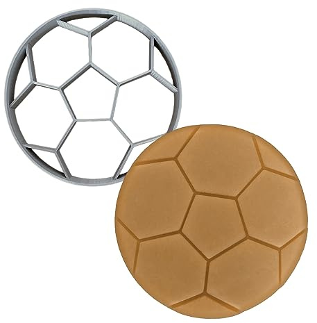 MOOSE GOODS Fußball-Ausstechform, 7,6 cm, Sport-Ausstechformen, Formen und Stempel, Fußball-Ausstechform für DIY-Backzubehör