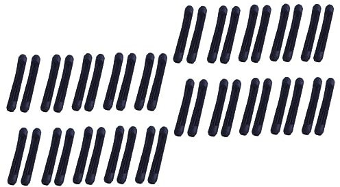 Gatuida 2 Sätze Brillenrahmenabdeckungen Silikon-brillenbeinmanschetten Ersatz-bügelabdeckungen Für Den Täglichen Sport Schwarz 20 Paar * 2