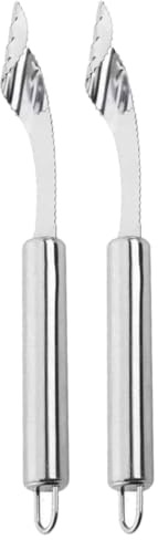 Strumento per la rimozione del pomodoro, strumento per la rimozione del pomodoro | 2 pezzi di scavino per seghettato | Detorsolatore di pomodoro, utensili da cucina, per barbecue da cucina,