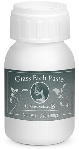 Kintsukuroi 3,5 oz Etspasta för Glas - Skapa Vacker Konst på Några Minuter, Anpassa Ditt Hantverk på Glasytor