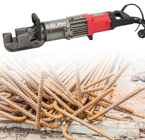 HENGCMM Cintreuse Tube Acier Electrique, Plieuse Électrique pour Barres D'armature 220 V, Machine À Plier Les Barres D'armature Hydraulique Jusqu'À 16 22 25 mm Machine À Plier L'acier À Main,25mm