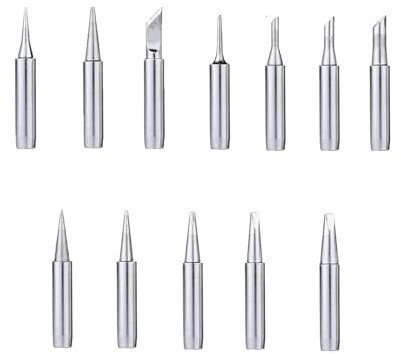 Weenwill Punte Saldatore Stagno,12 Pezzi 900M Punte Saldatore per Stazioni di Saldatura Punte di Saldatura di Ricambio per Attrezzature e Accessori per Saldatura