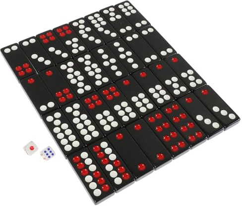 VANZACK Chinese Paigow Spielsteine Traditionelles Paigow Poker Brettspiel Kit Leicht Tragbar Feine Verarbeitung Für Familienspiele Party Unterhaltung