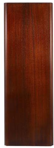 EXHUMKY Solid Wood Umbrella Holder for Entryway Hotel Umbrella Storage Bucket 17.5x17.5x50cm Dark Walnut for Hallway and Home Use
