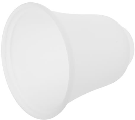IMIKEYA Pantalla de Lámpara de Vidrio Esmerilado Blanco en Forma de Campana, Tulipa para Lámpara de Techo y Aplique de Pared, Pantalla Colgante Vintage para Iluminación de Hogar,