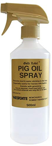 Gold Label Pig Oil Spray for Horse, 500 ml