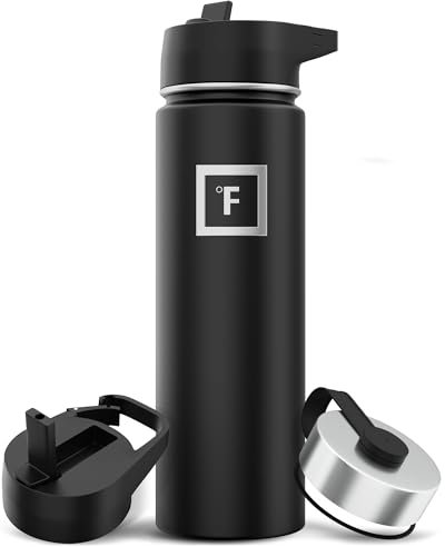 Insulated Water Bottle with Straw - 650/950/1200/1800 ml - Leakproof Double-Walled Stainless Steel Metal Drink Flask BPA-Free - Sports Travel Gym Camping Hiking Kids
