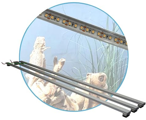AQUARIUM PLÜDERHAUSEN Terrarium LED Beleuchtung Wüsten Reptilien Pflanzen LED 120 cm Set3 Leuchtbalken