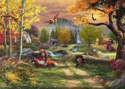 Schmidt 58050 Thomas Kinkade Disney Fox and Hound Puzzle, 1000 Teile