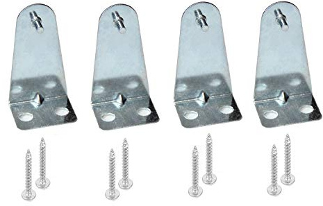 Hold Down Brackets 4pcs Metal Blind Brackets Bottom Rail Holder Replacements for Horizontal Blinds and Window Shades