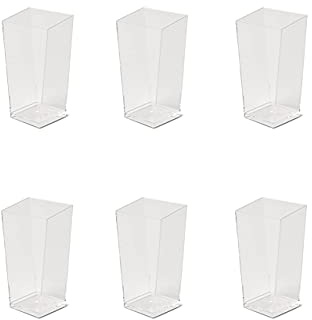 SCHÖNHUBER FRANCHI set da nr 30 coppette da dessert, riutilizzabili, in plastica trasparente dimensioni mm 41x41 h 82