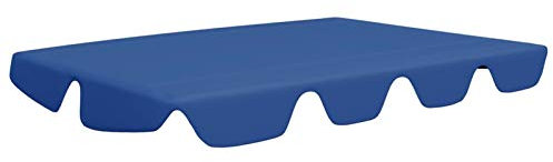 Tidyard Ersatzdach für Hollywoodschaukel Wasserabweisend Sonnendach Sonnenschutz für Hollywoodschaukel/Terrasse/Balkon Blau 188/168x110/145 cm