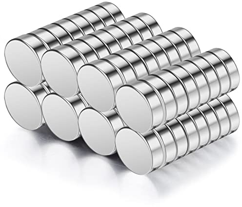 Wukong 64 Pièce Aimants en Néodyme, 8 x 3mm Aimants pour Réfrigérateur Magnet Frigo Polyvalents