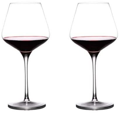 Habiba Weingläser Rotweingläser Exquisite Weingläser Premium mundgeblasenes kristallklares Glas Set mit 4 Geschenkboxen für jeden Anlass Einzigartige Hochzeit Sauber