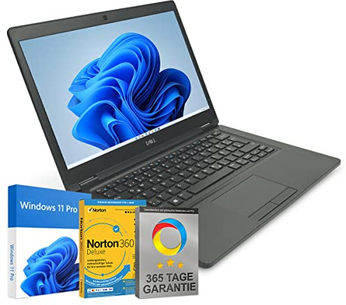 Dell Latitude 5490 14 Zoll Full HD Laptop Intel Core i5-8250U@ bis zu 3,4 GHz 16 GB 512 GB SSD mit Windows 11 Pro & GRATIS Antiviren-Software HDMI inkl. 365 Tage Garantie (Generalüberholt)