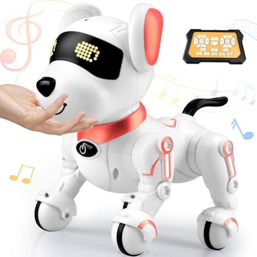 Britik Jouets pour garçons et filles de 8 ans et plus : jouet robot pour chien télécommandé, cadeaux pour enfants âgés de 8, 9, 10, 11, 12 ans, garçons et filles, jouet interactif intelligent pour
