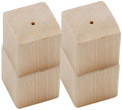 Abaodam 4 Stück Holzbasis Für Backblumen Dekoration Verschleißfestes Holz Stabile Präsentationsständer Für Küche Und Konditorei