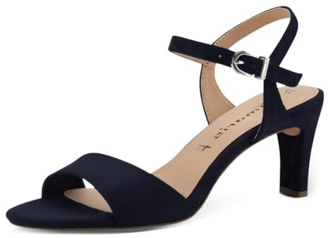 Tamaris sandalett dam vegansk elegant, marinblå, 37 EU