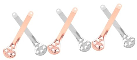 minkissy 6 Pz raschietto per lingua tongue scraper raschietto lingua raschietto per la pulizia della lingua raschietto per la bocca spatola in silicone pulisci lingua fornitura di denti