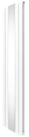 Radiador Plano con Espejo | 1800 mm x 425 mm | Blanco | Doble Columna | Acero al Carbono | Kit Fijación con Soportes y Cepillo de Limpieza GRATIS | Garantía 15 años | Calefacción, Estufa