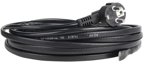 CPROSP 4m Cavo Riscaldante con Termostato 250V 24W/m, Cavo Scaldante Antigelo, Cavo Riscaldante Antigelo con Spina di Messa a Terra, Impedisce il Congelamento di Tubi, Grondaie e Piante.