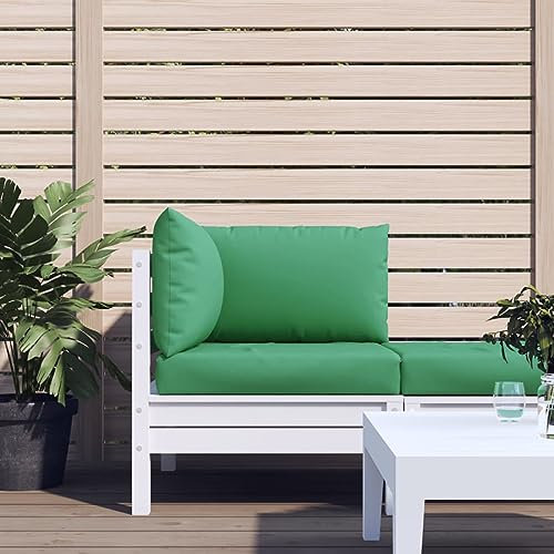 LAPOOH Palettensofa-Auflagen 3 STK Palettenkissen Outdoor, Europaletten Sitzkissen Outdoor, Paletten Rückenkissen, Grün Stoff