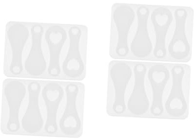 STOBOK 4pièces Moule pour Jeton De Caddie pour Bricolage Et Créations De Porte-clés Durable Et Facile à Utiliser