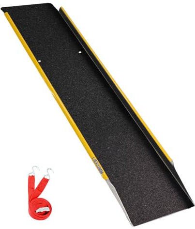 LIEKUMM Heavy Duty Motorbike Ramp, 120L x 28W cm Wide Loading Ramps, 300 kg Load Capacity Ramp for Motorcycle, Dirt Bike, ATV, UTV, Lawnmower, Trolley