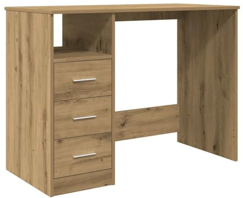 vidaXL Schreibtisch Artisan-Eiche 102x50x76 cm Holzwerkstoff