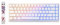 YUNZII x MADLIONS MAD68 HE Activa rápidamente el Teclado de Juego mecánico magnético de Cable 60% Interruptor de Efecto Hall de accionamiento Ajustable, Tapa de Clave PBT RGB Plug (Blanco)