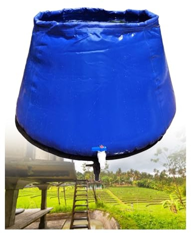 Generico Contenitore Portatile for l'acqua, Serbatoi a vescica da 200/300/400/1000/2000 Litri, barile Pieghevole for l'acqua piovana for l'irrigazione agricola(2000L)