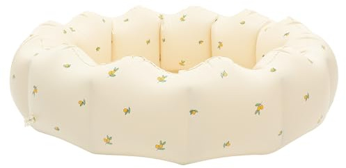 Kisangel Piscine Gonflable Résistante à l'usure pour Tout-Petits 90x25 Cm en PVC Solide Jouet Aquatique Bébé Été Pataugeoire Domestique Multi-usages